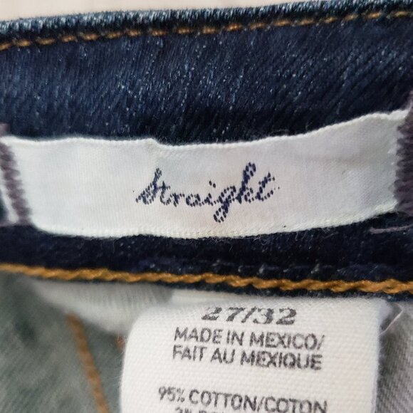 Denim & Supply Jeans Women's Dark Wash Straight Leg Stretchy Denim 27W 32L - Picture 6 of 7